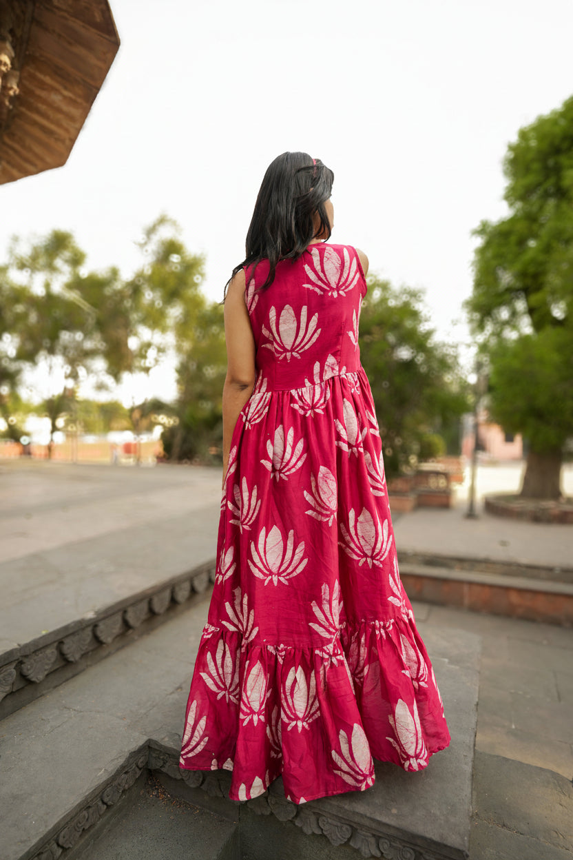 Rani Kamal Chanderi Maxi Dress