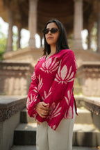 Rani Kamal Chanderi bell sleeves Kurti