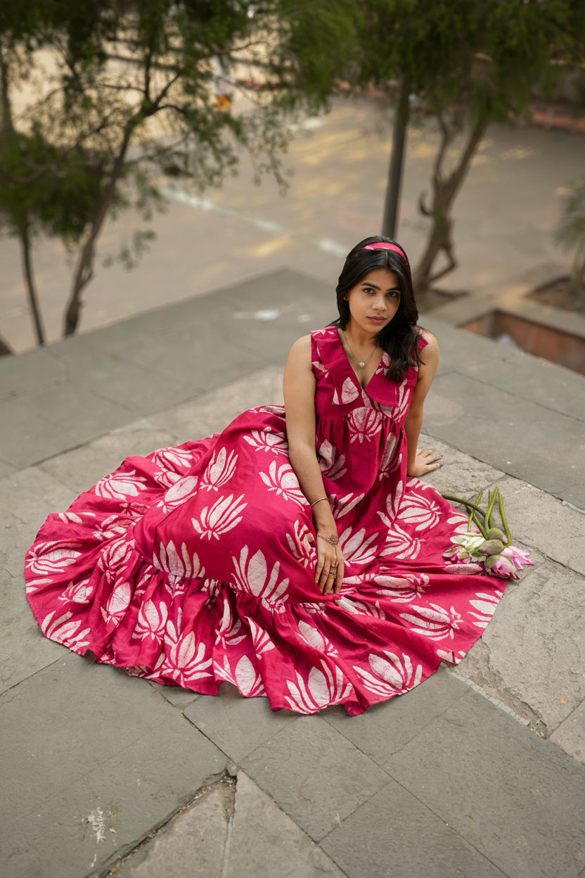Rani Kamal Chanderi Maxi Dress